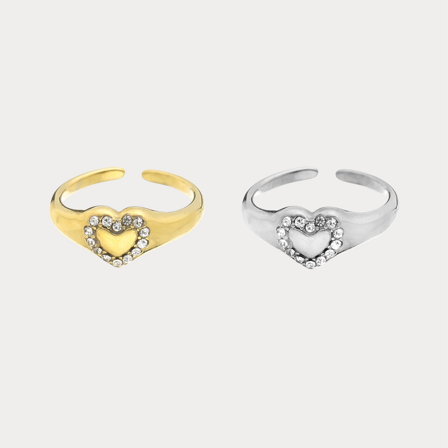 Heart Stones Ring