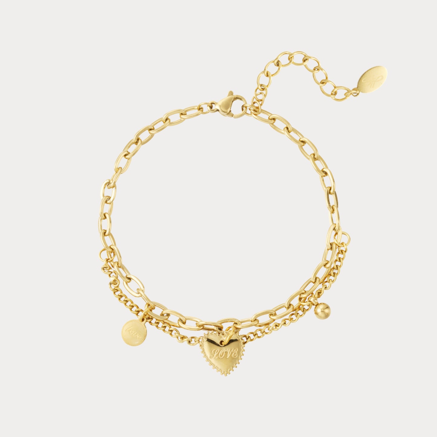 Double Love Bracelet - gold