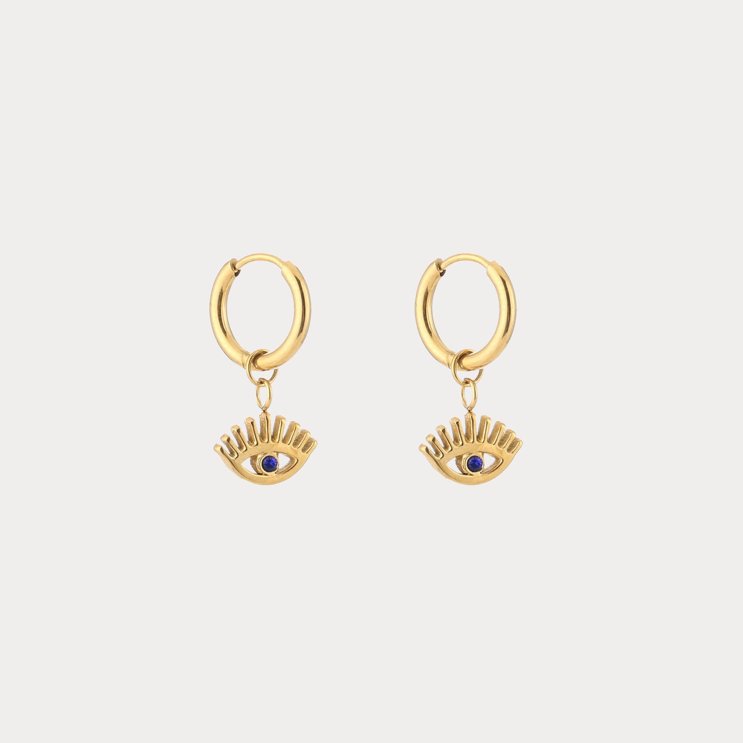 Eyes Earrings - gold