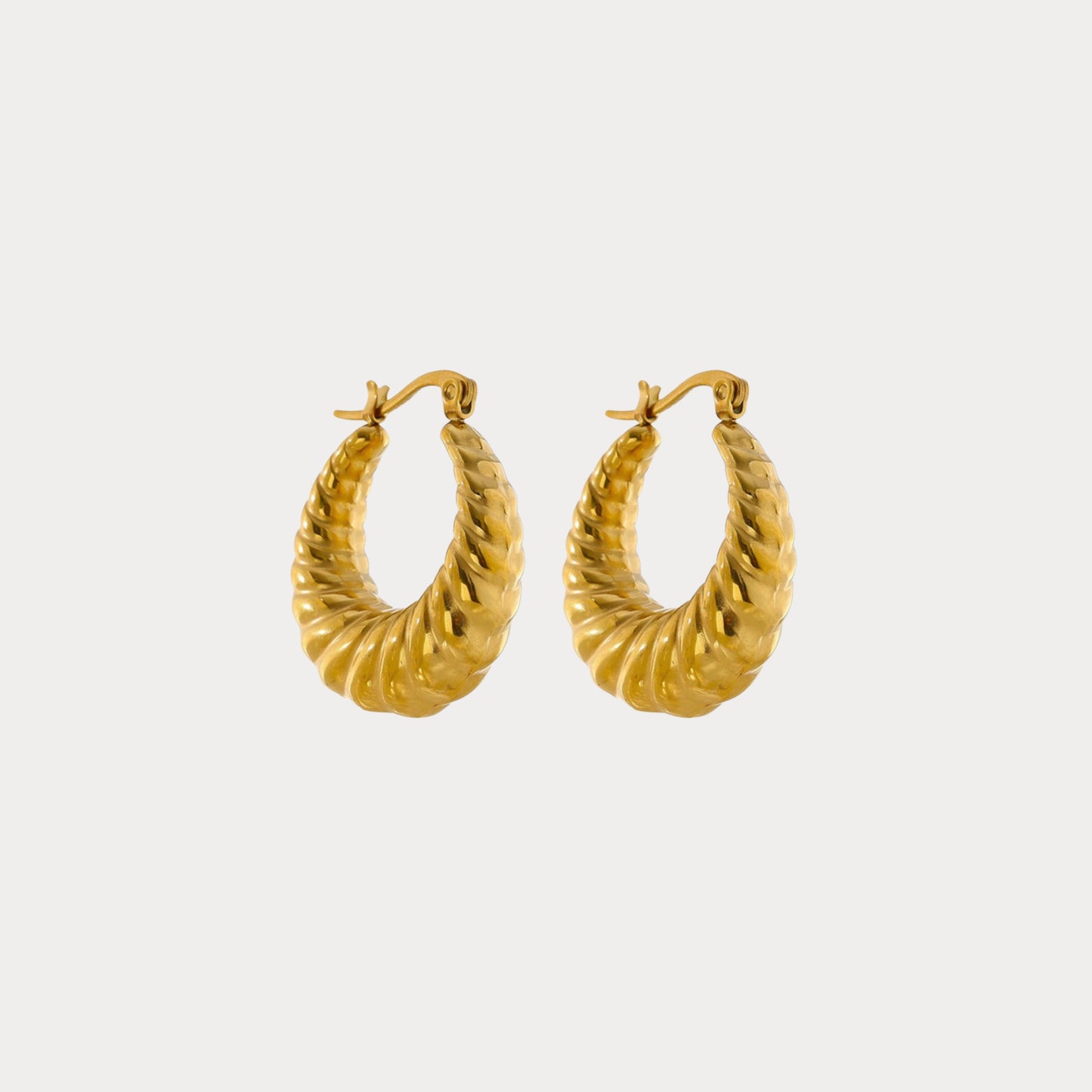 Croissant Earrings - gold