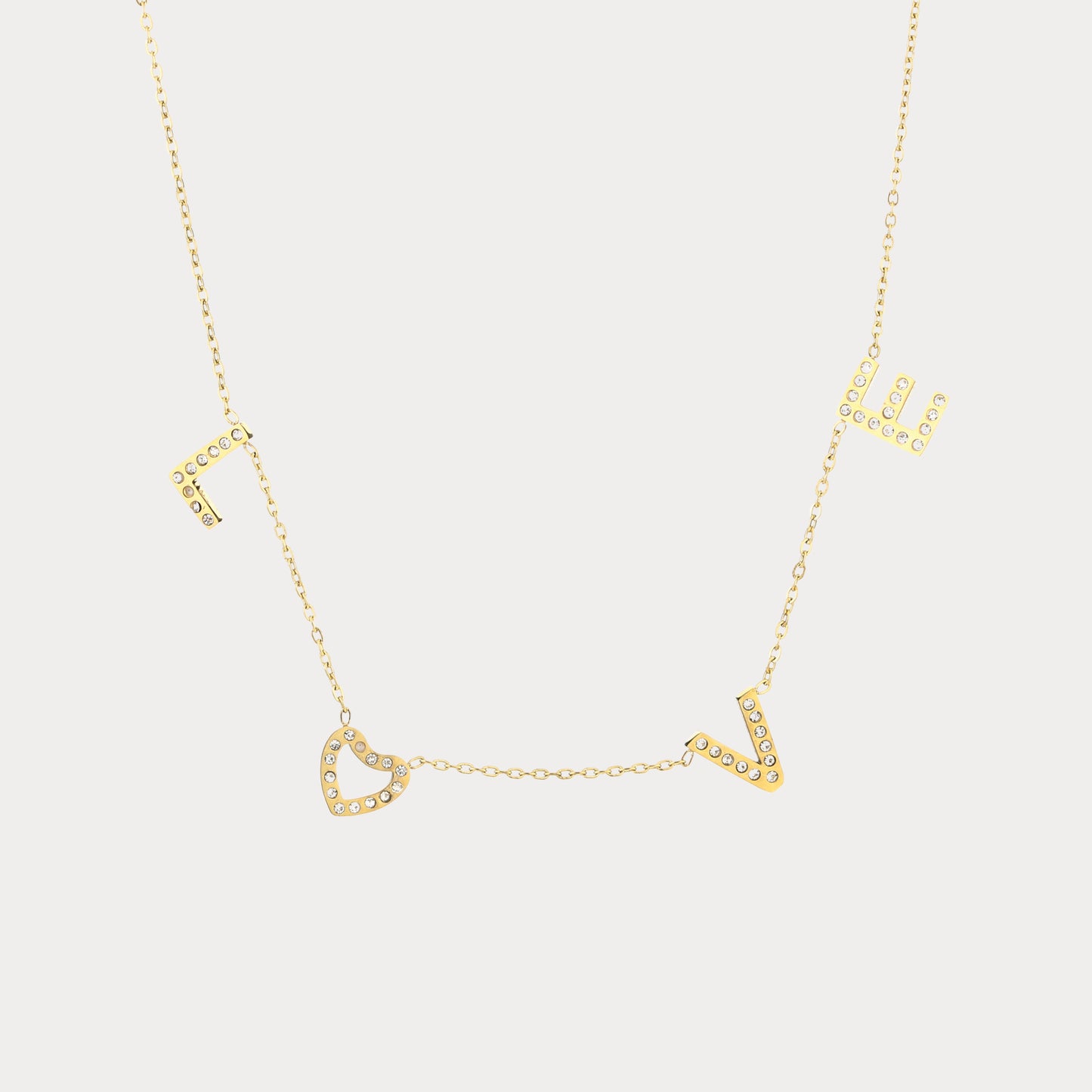 Love Letters Necklace - gold