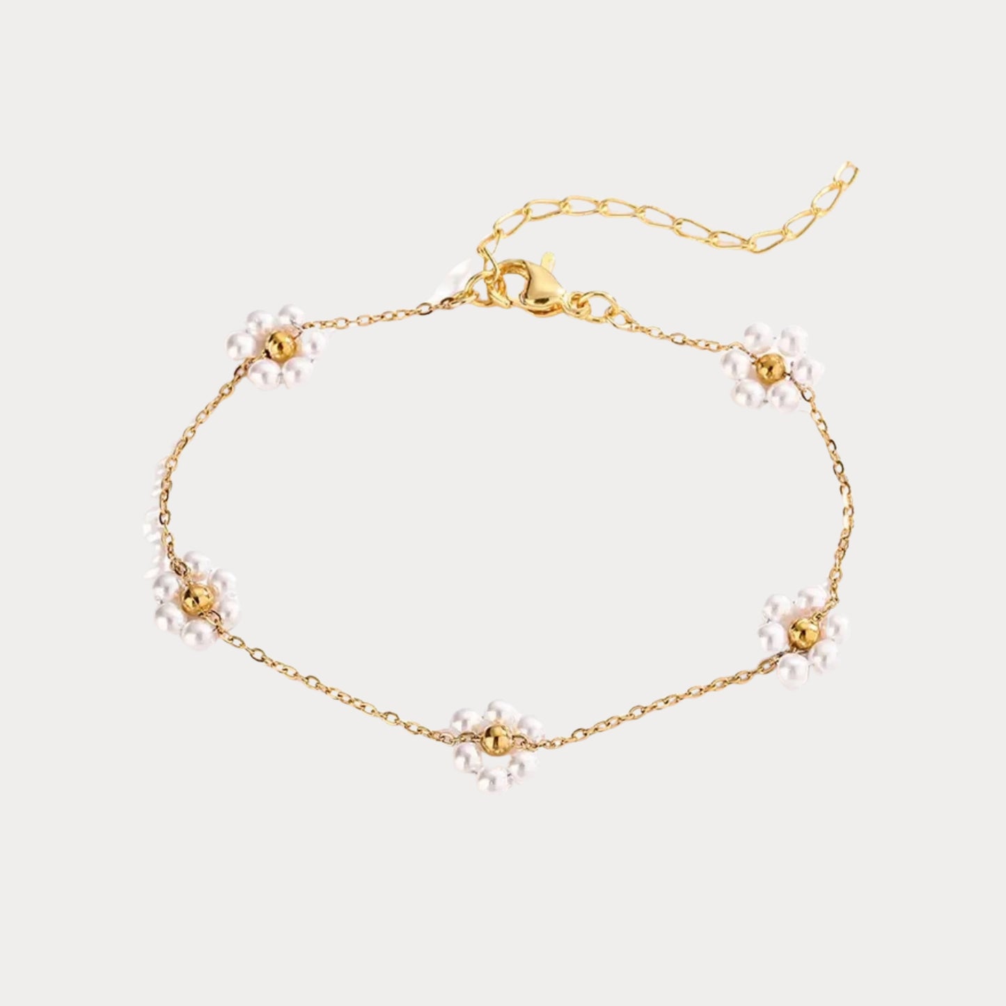 Pearl Bloom Bracelet - gold