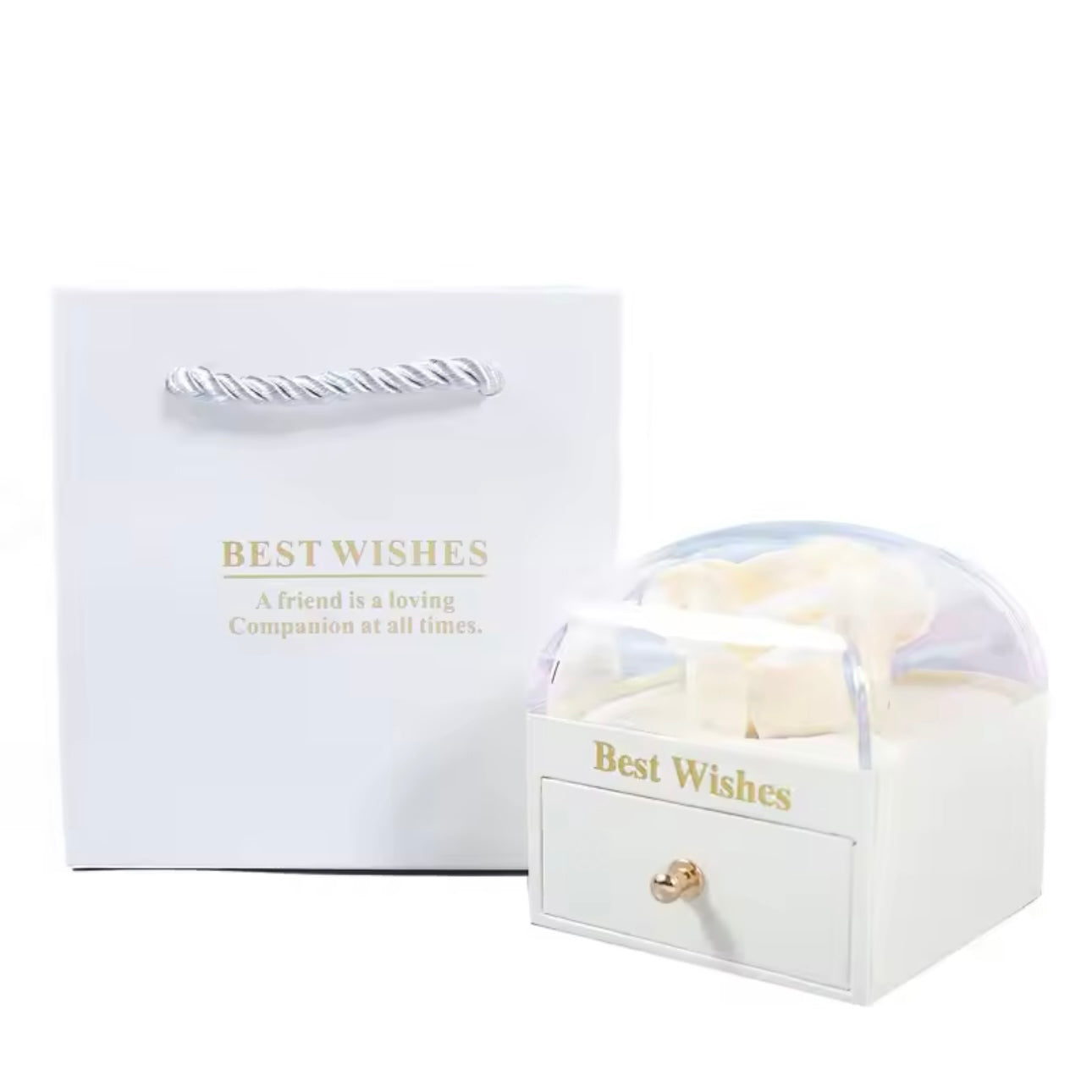 White Rose Jewelry Box