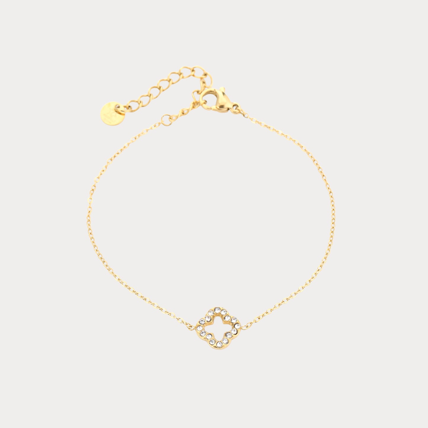 Open Clover Bracelet - gold
