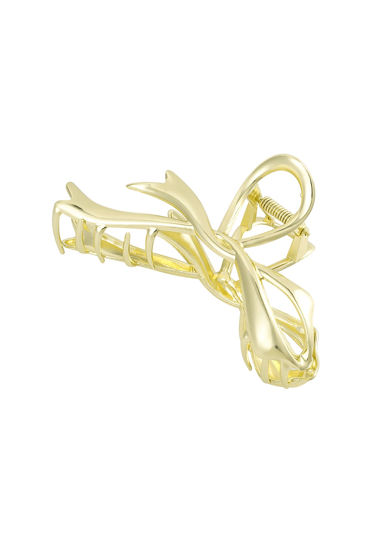 Bow Hair Clip - gold