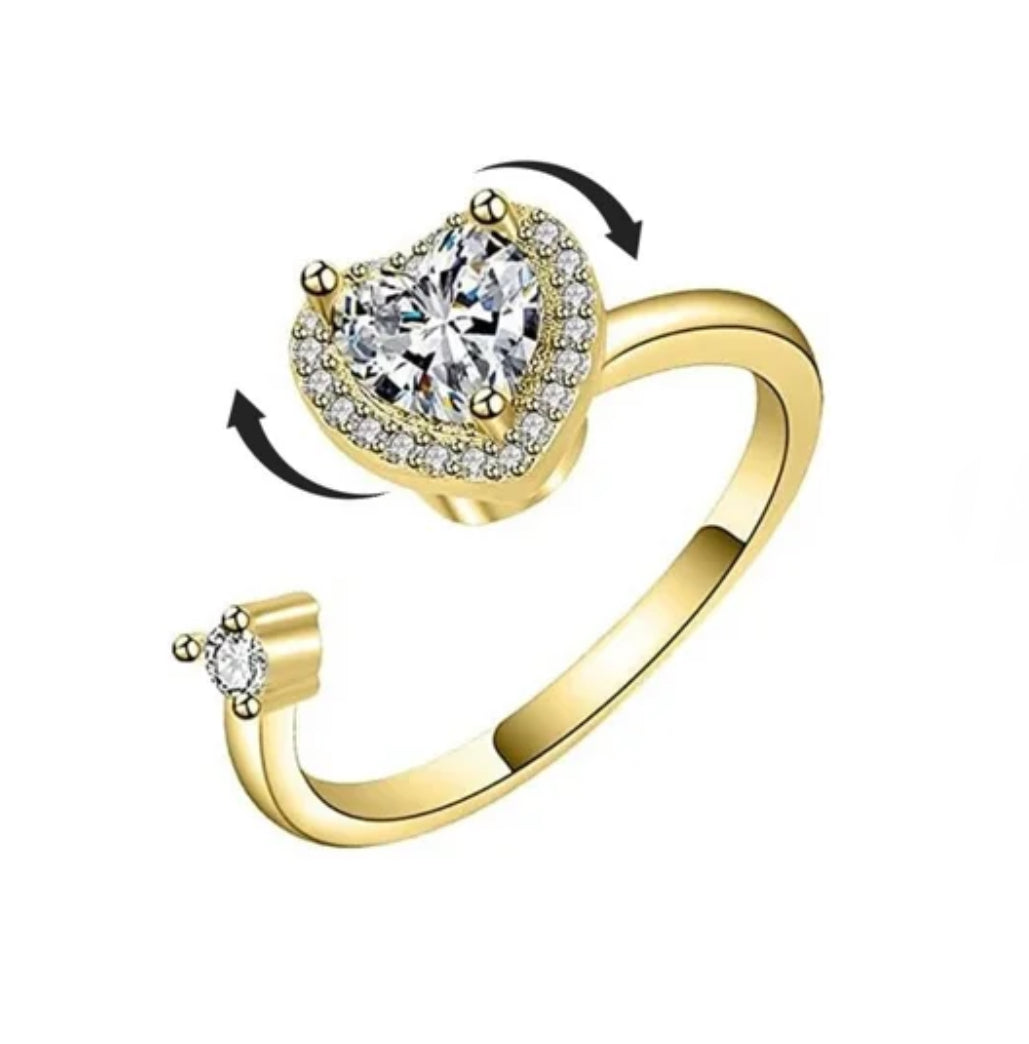 Anxiety Heart Ring