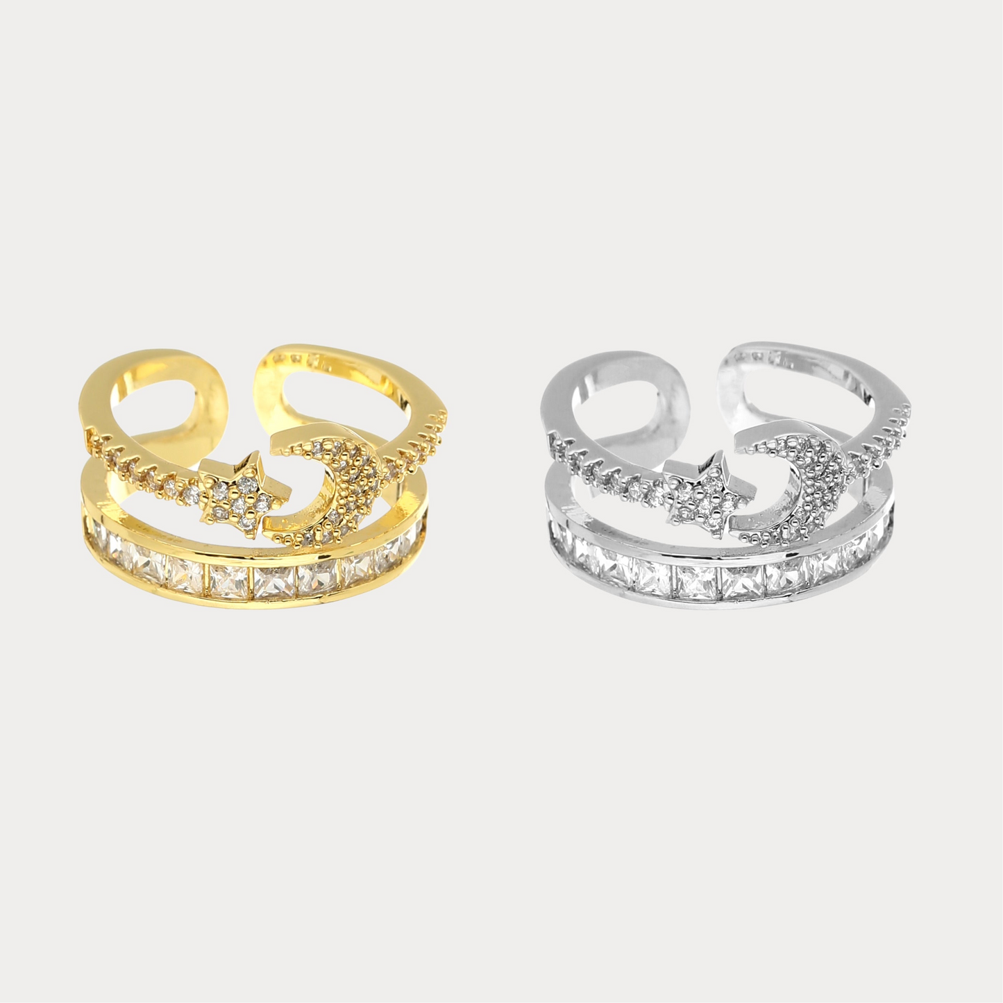 Star Moon Ring