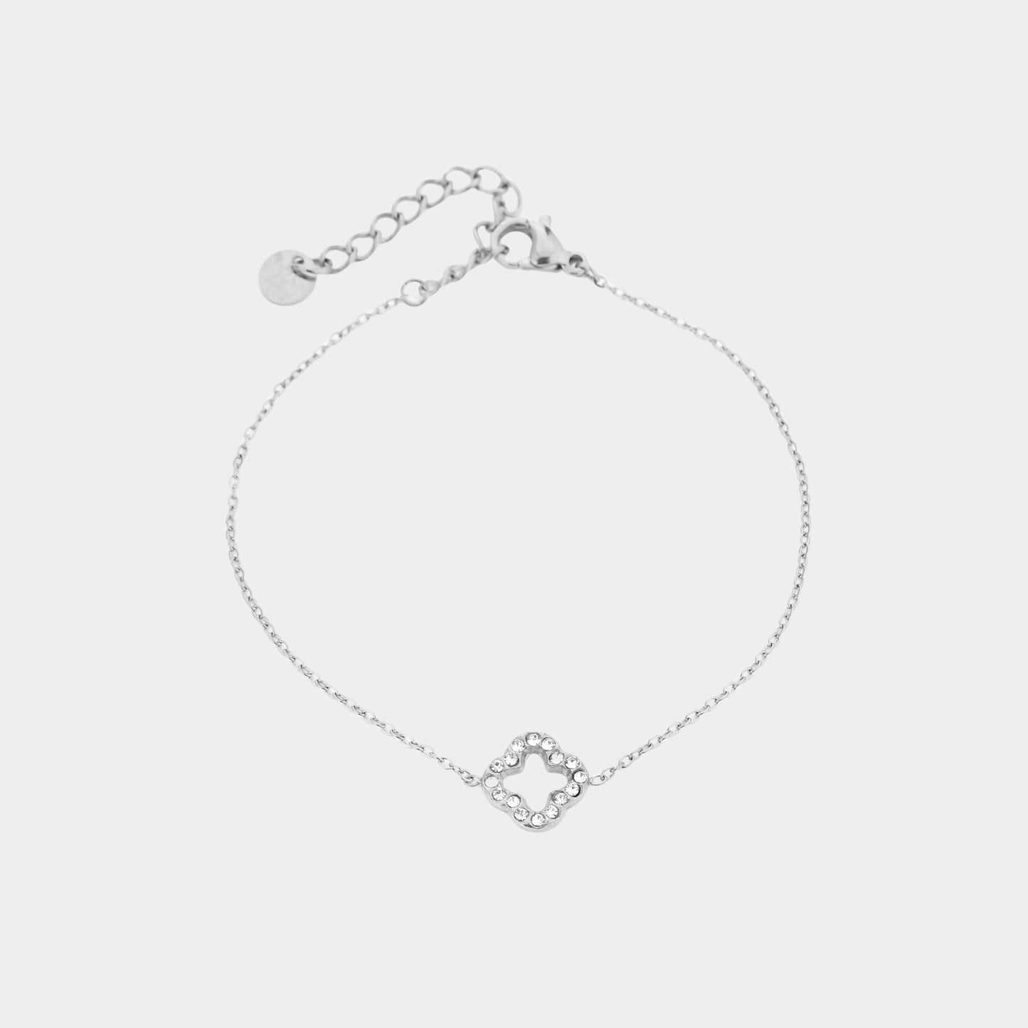 Open Clover Bracelet - silver