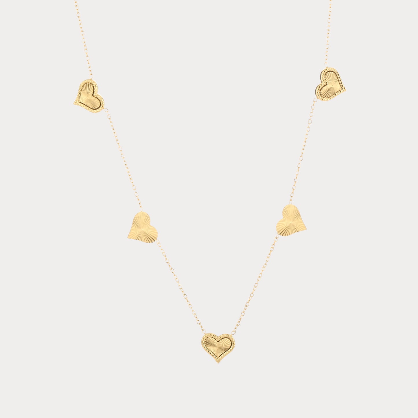 Five Lovely Necklace - gold