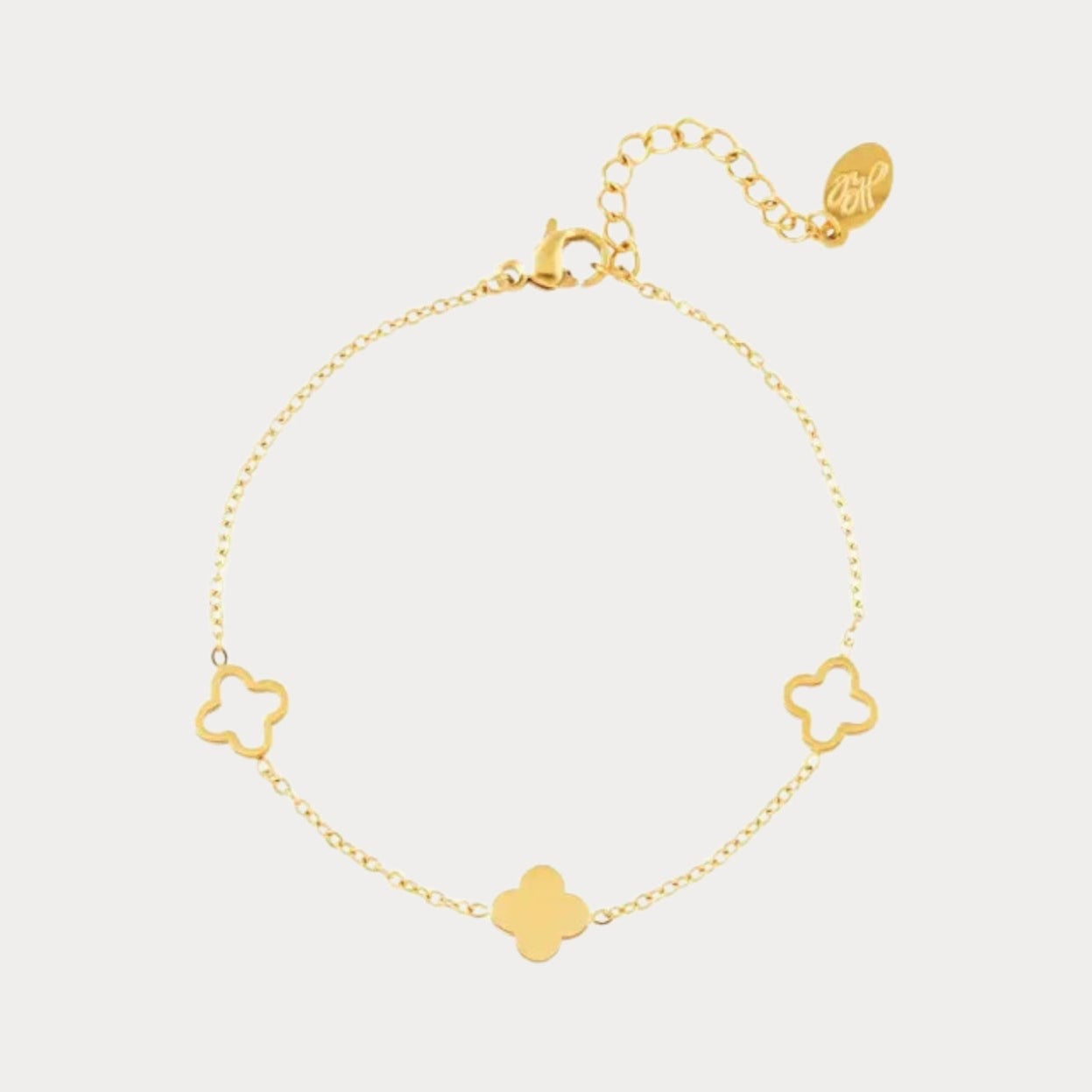 Bracelet Pretty Clovers - gold