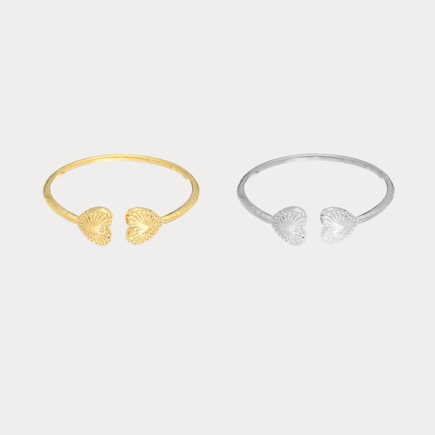 Two Sides Heart Ring
