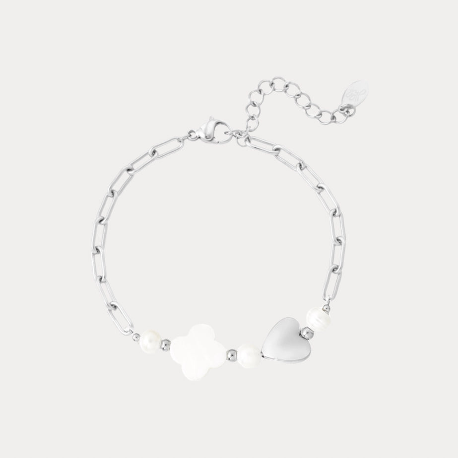 Clover Combo Bracelet - silver