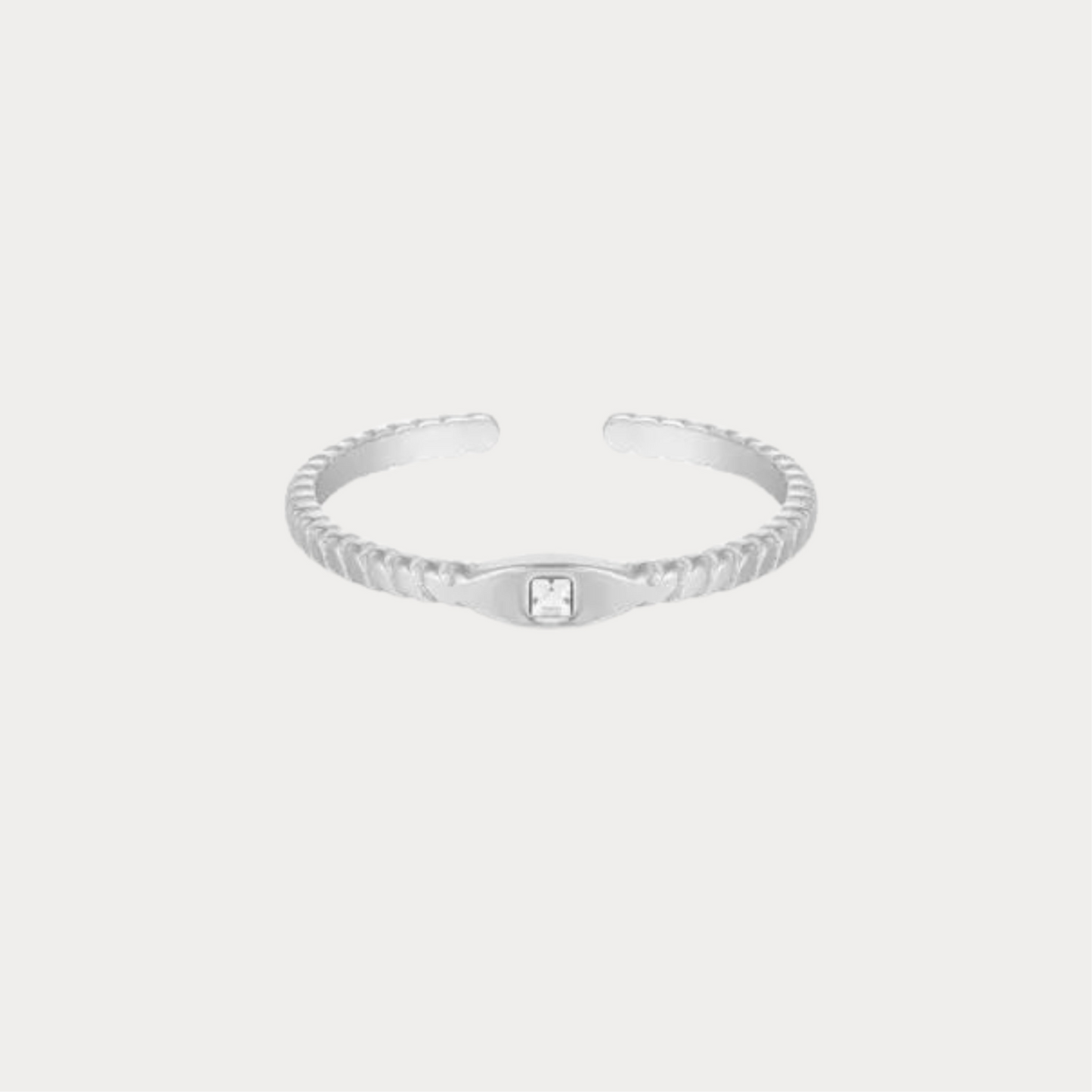 Stone Ring - silver