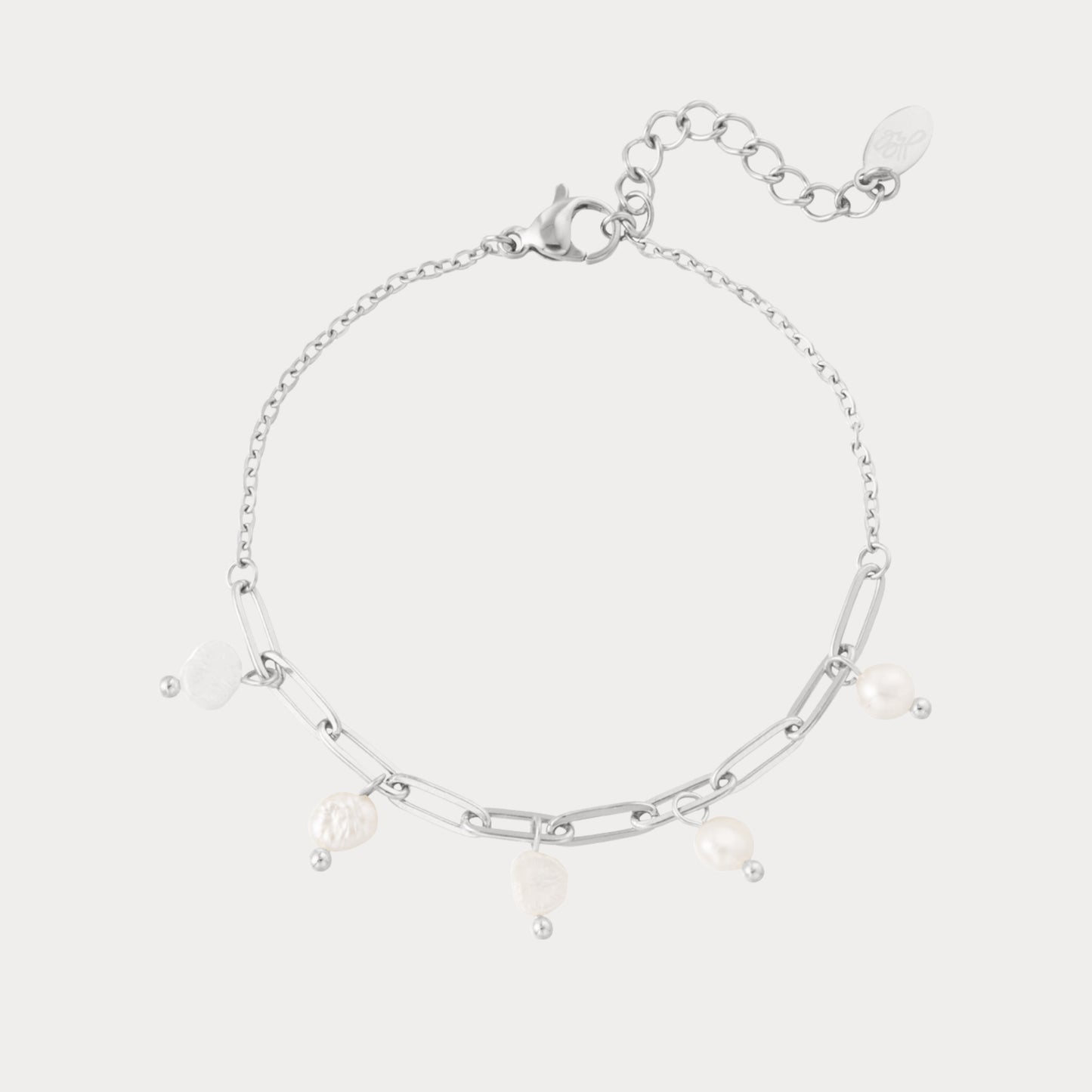 Cute Pearl Bracelet - silver