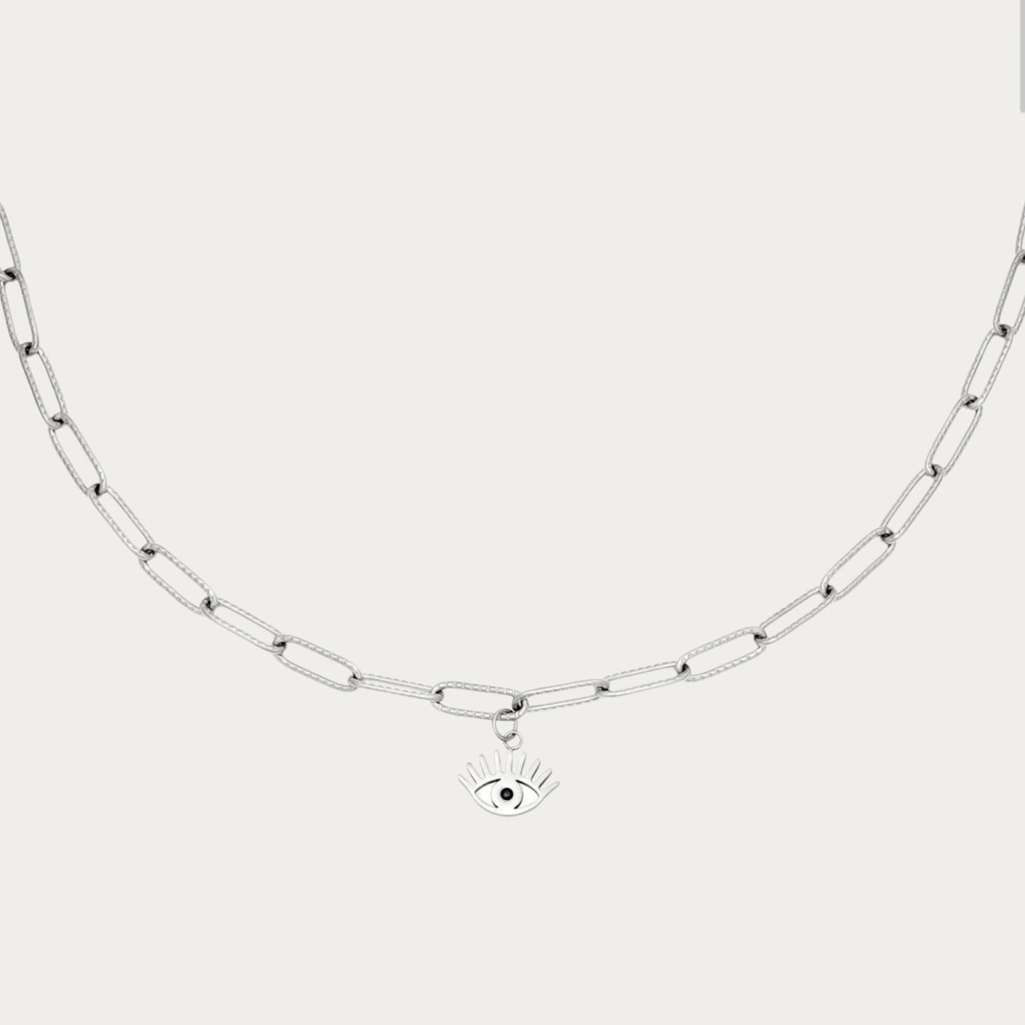 Love Eye Necklace - silver