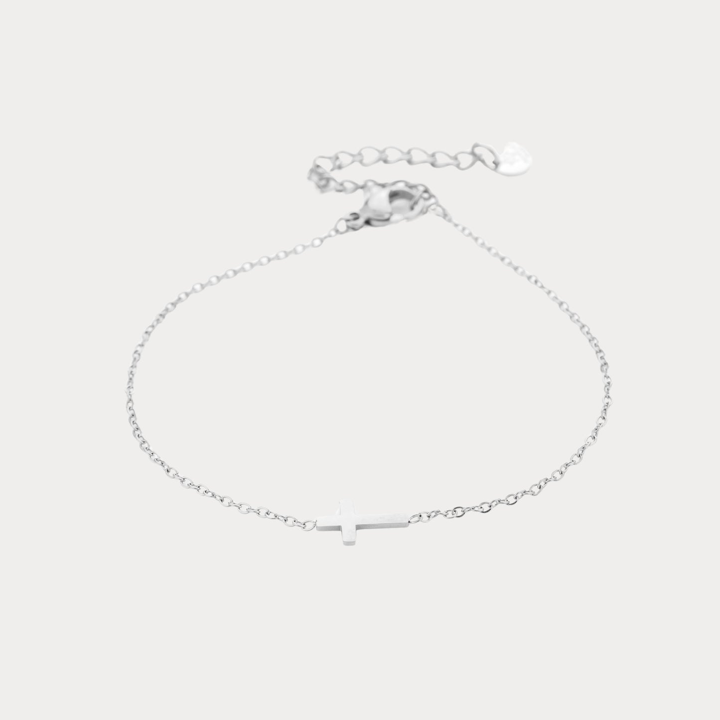 Cross Over Bracelet - silver