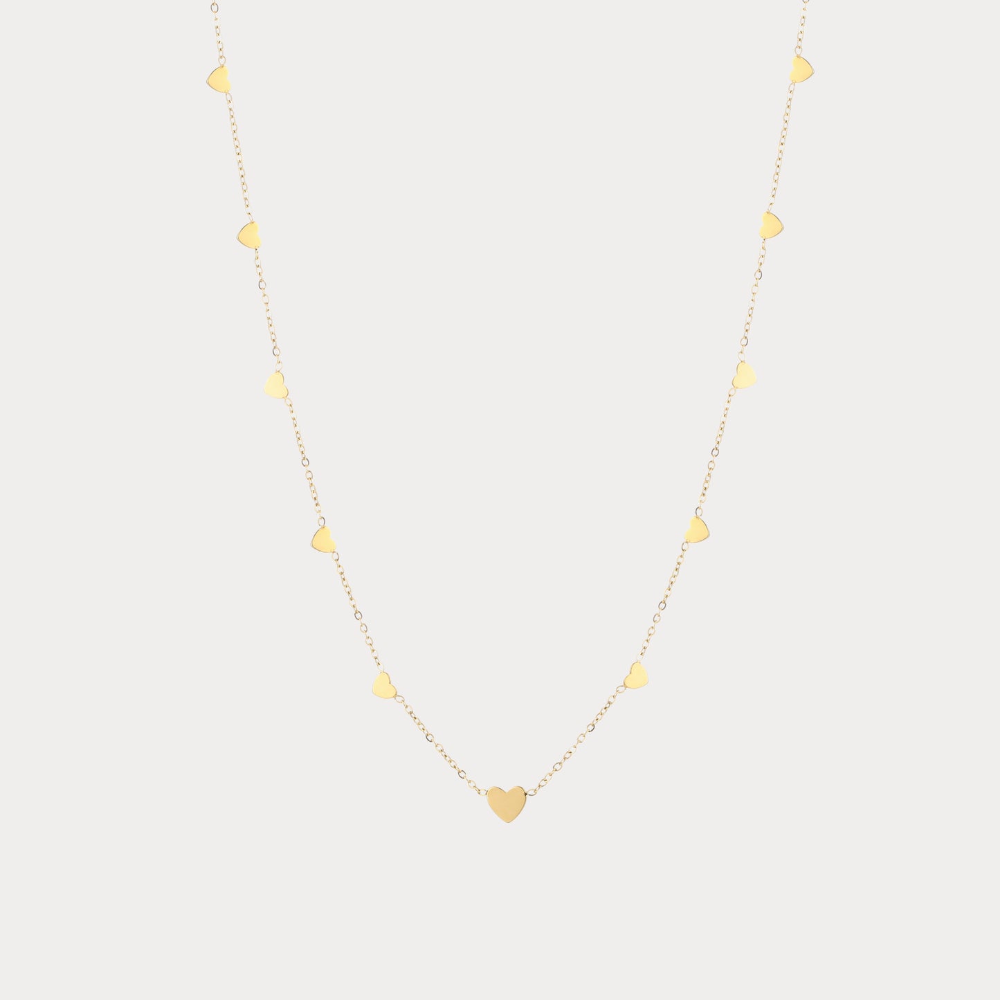 Full Hearts Necklace - gold