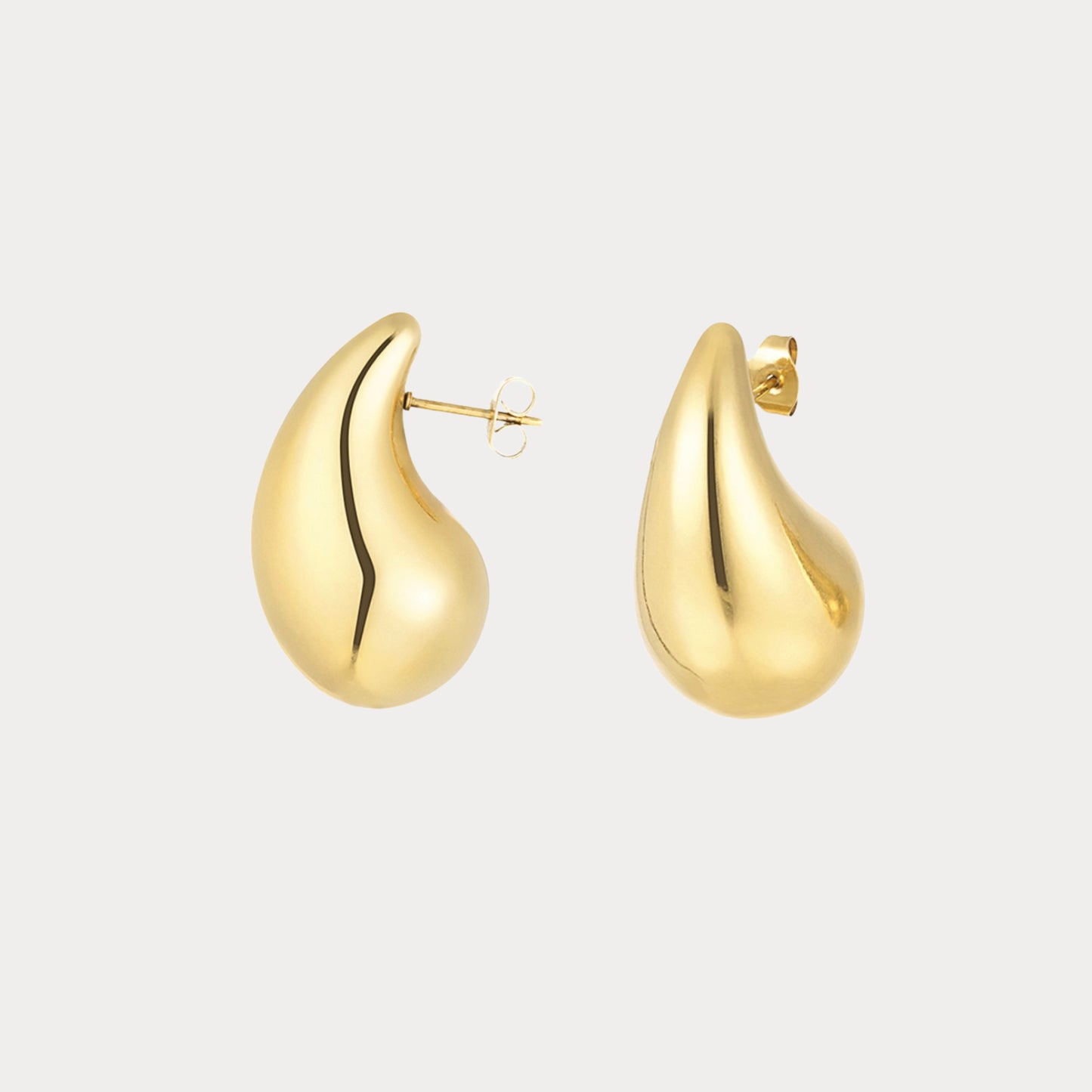 Tear Drop Earrings - gold