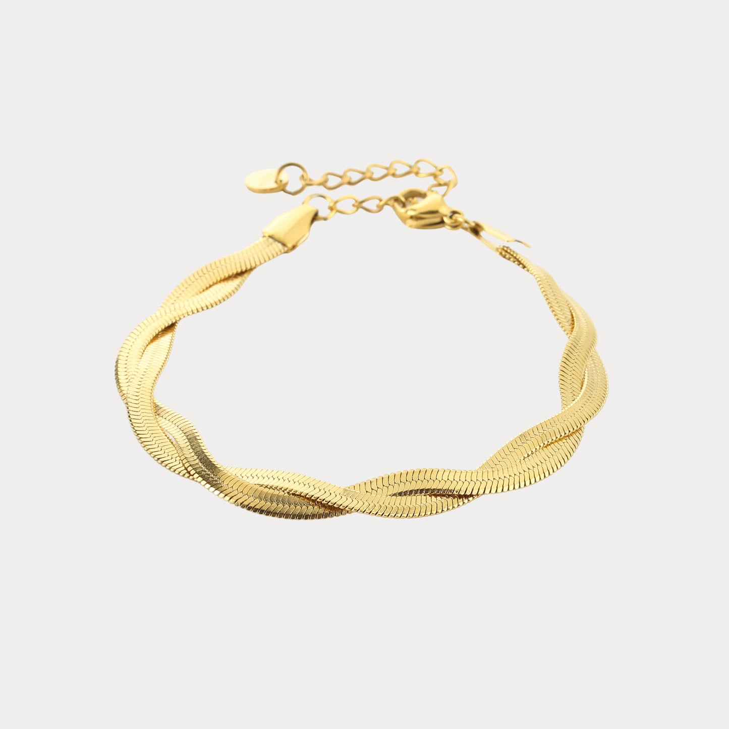 Twisted Snake Bracelet - gold