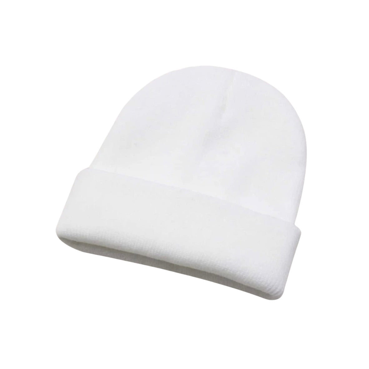 Basic White Beanie