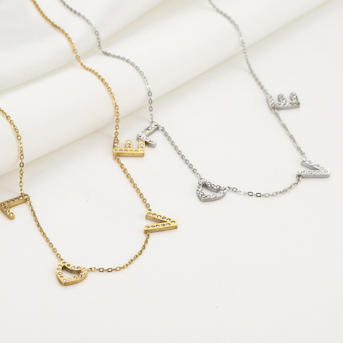 Love Letters Necklace - gold