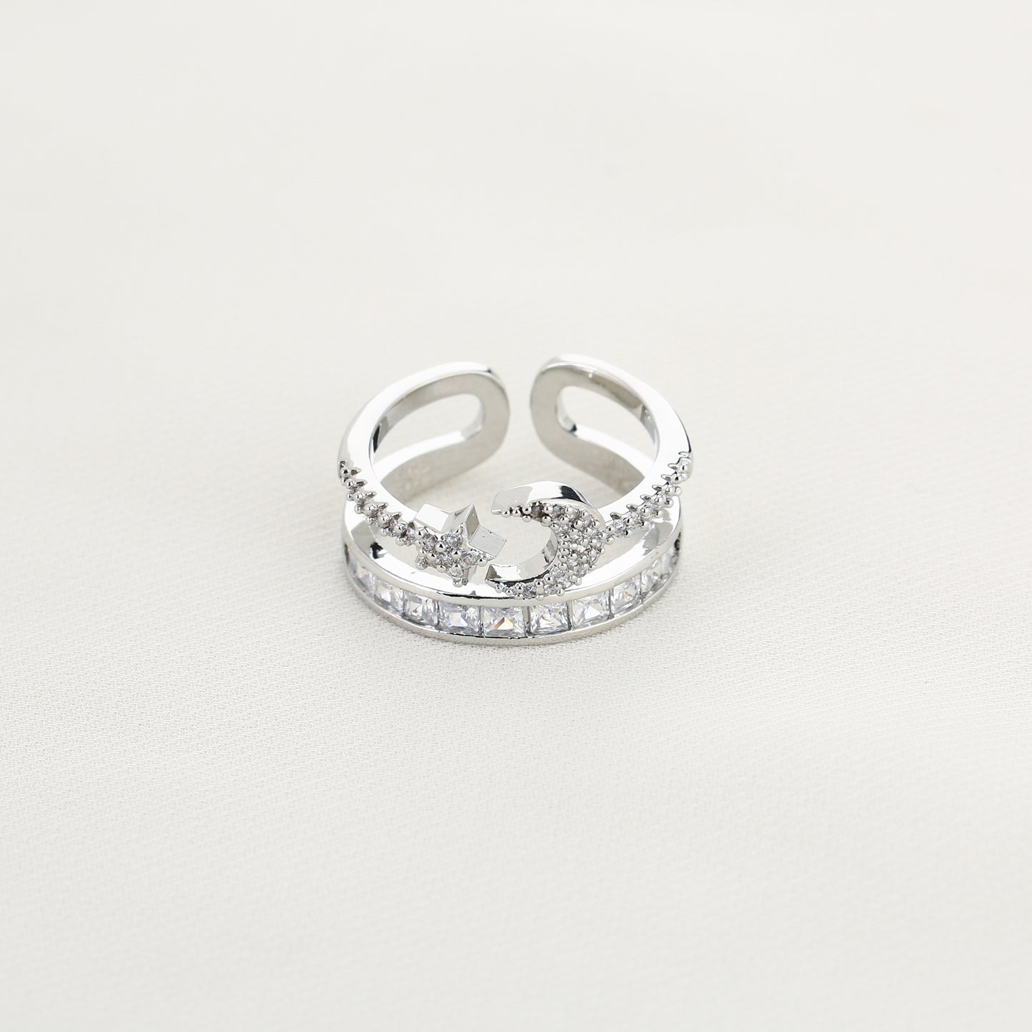 Star Moon Ring