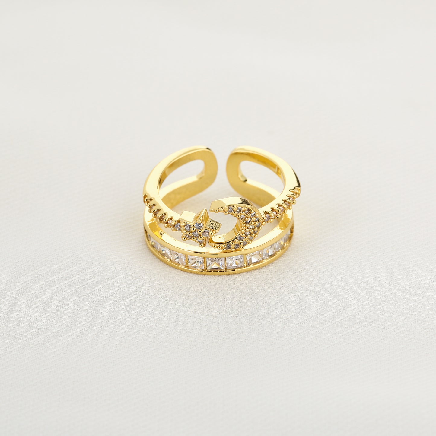 Star Moon Ring
