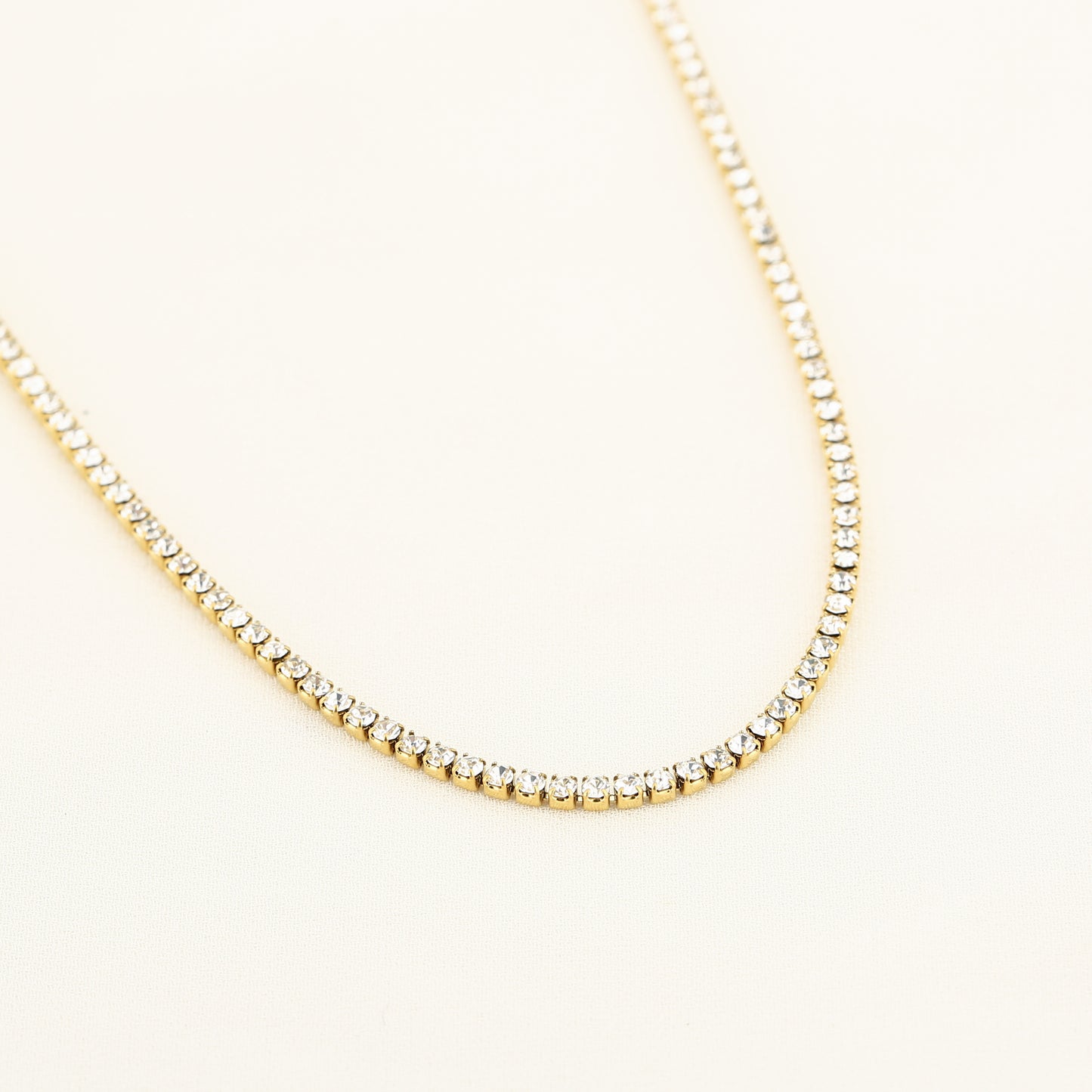 Tennis Necklace - gold