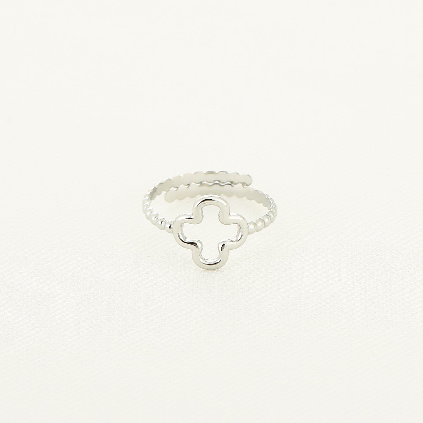 Big Clover Ring - silver