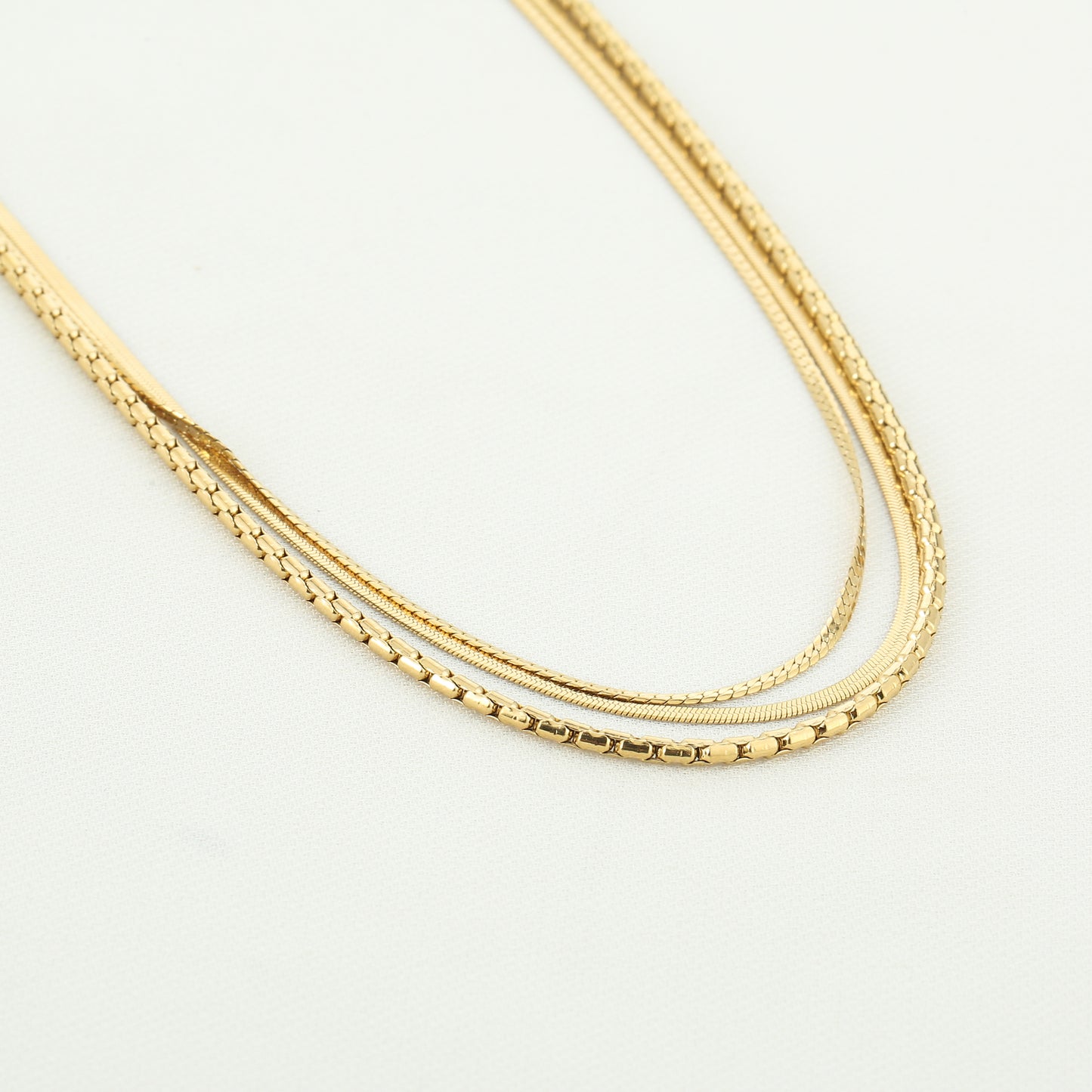 Classy Layered Necklace - gold