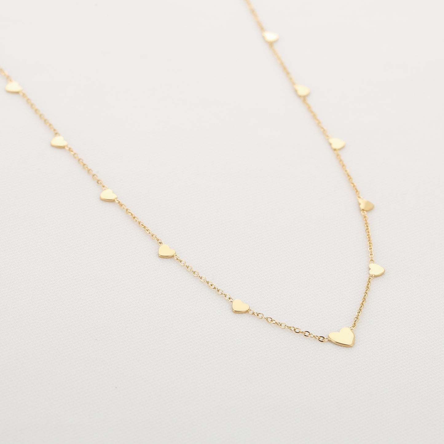 Full Hearts Necklace - gold