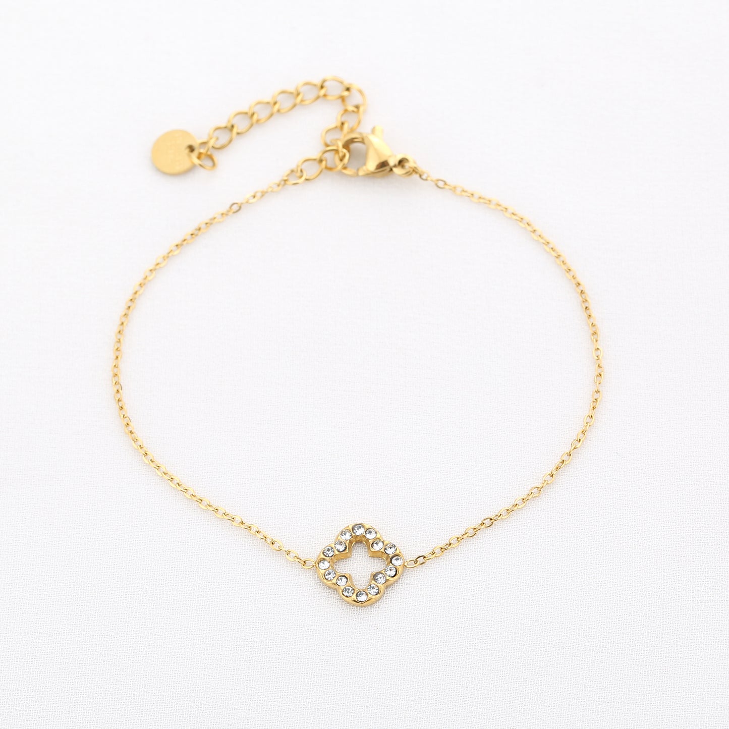 Open Clover Bracelet - gold