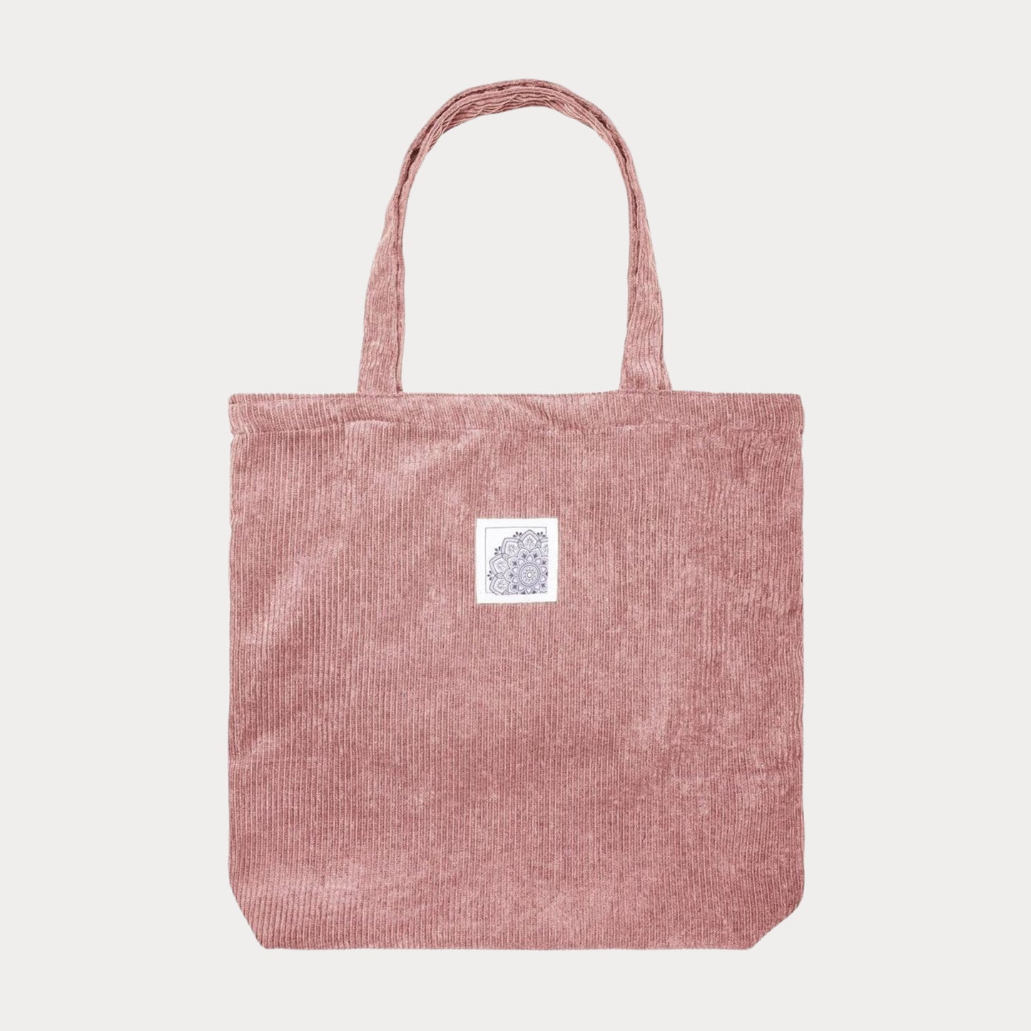 Pink Curduroy Tote Bag