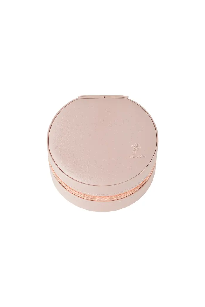 Pink Round Travel Box