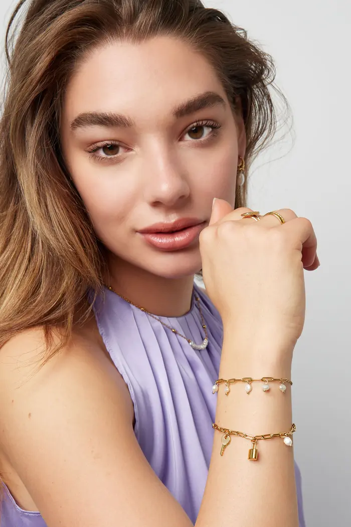 Cute Pearl Bracelet - gold