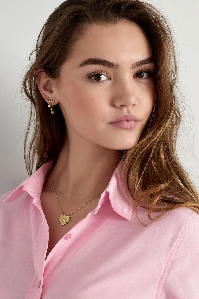 Lover Heart Necklace - gold