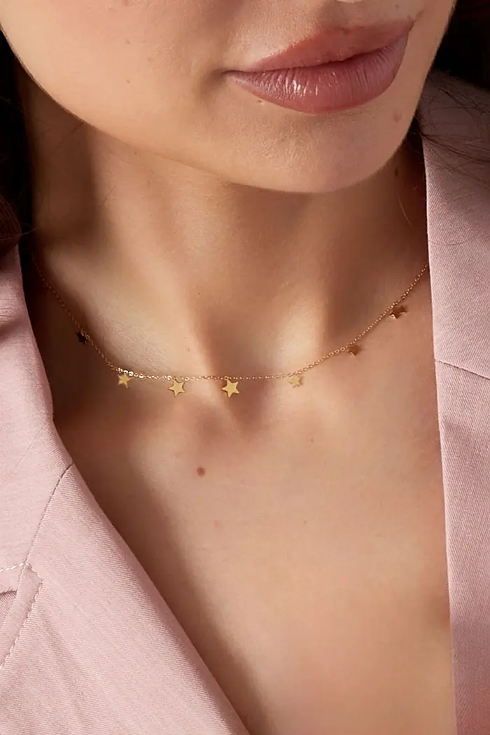 Cute Stars Necklace - gold