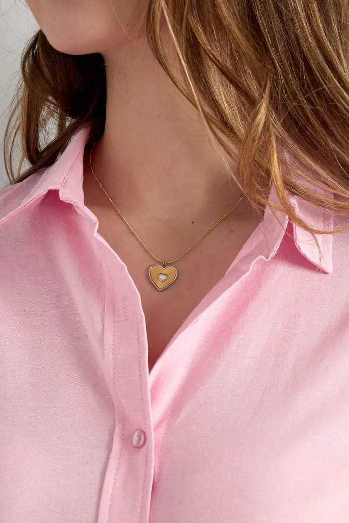 Lover Heart Necklace - gold