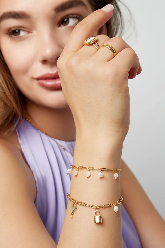 Cute Pearl Bracelet - gold