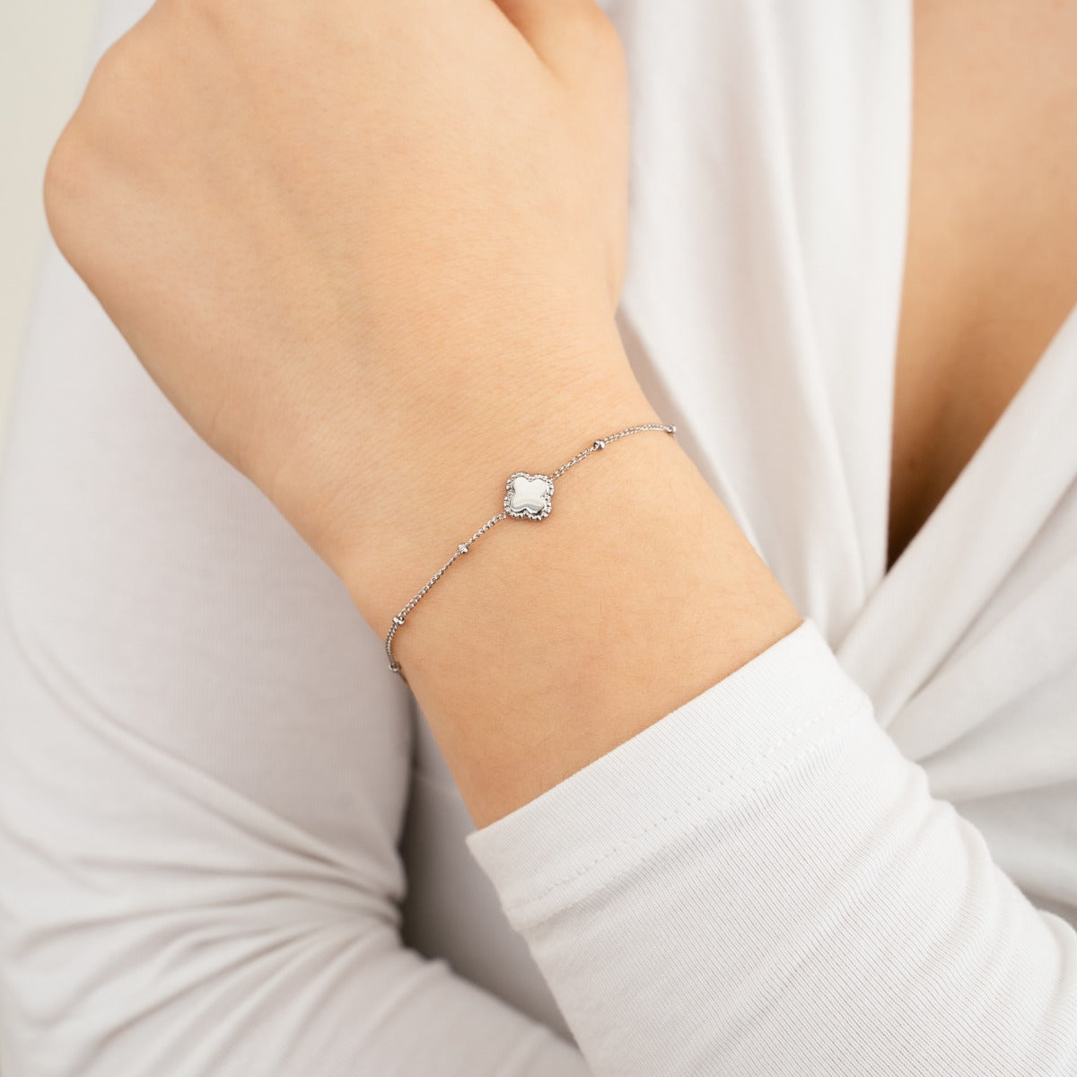Basic Clover Bracelet - silver