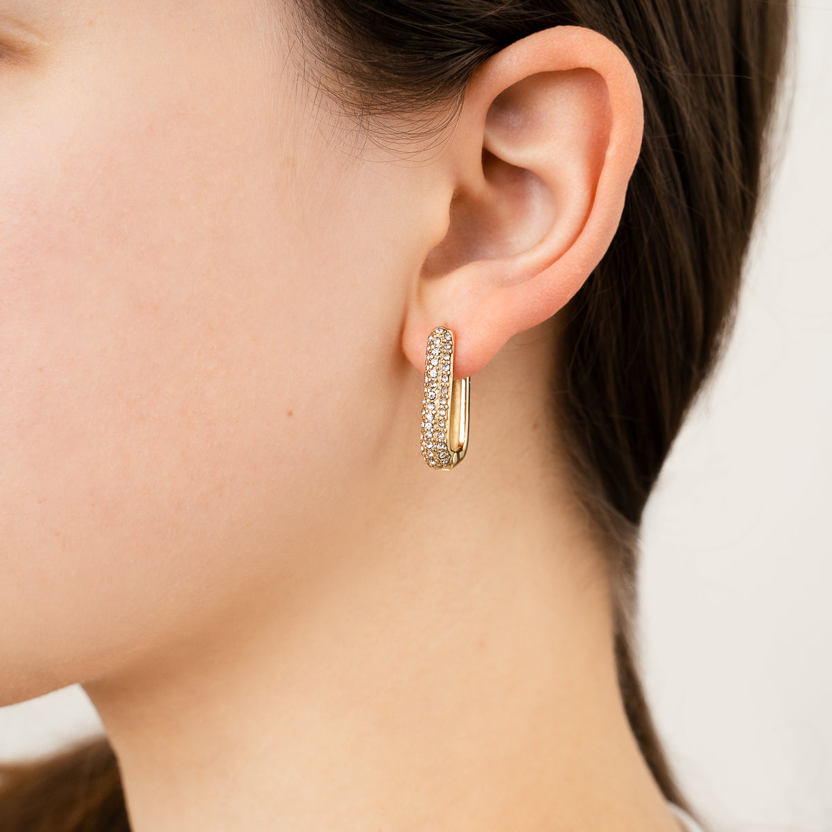Zirconia Earrings - gold