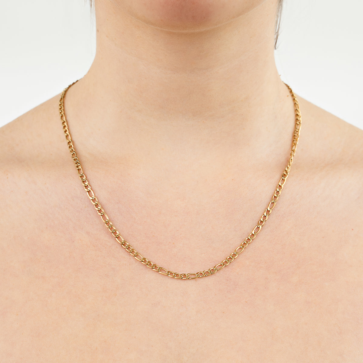 Flat Basic Necklace - gold