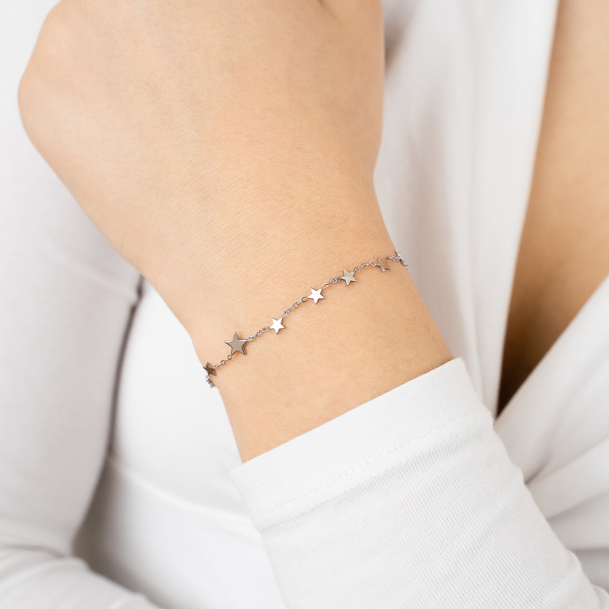 Lots Of Stars Bracelet - silver
