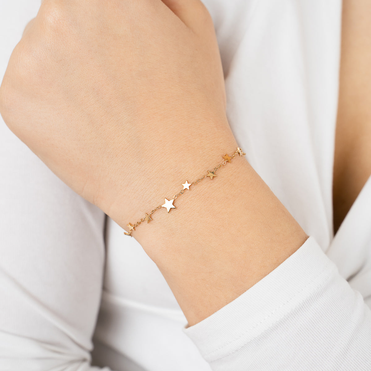 Lots Of Stars Bracelet - gold