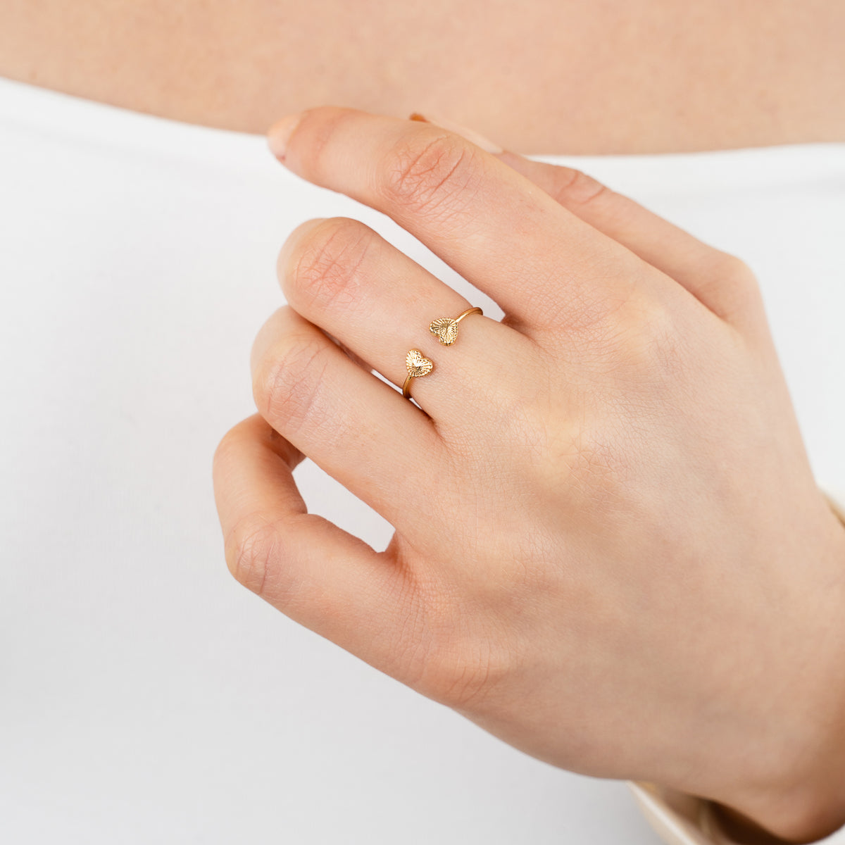 Two Sides Heart Ring