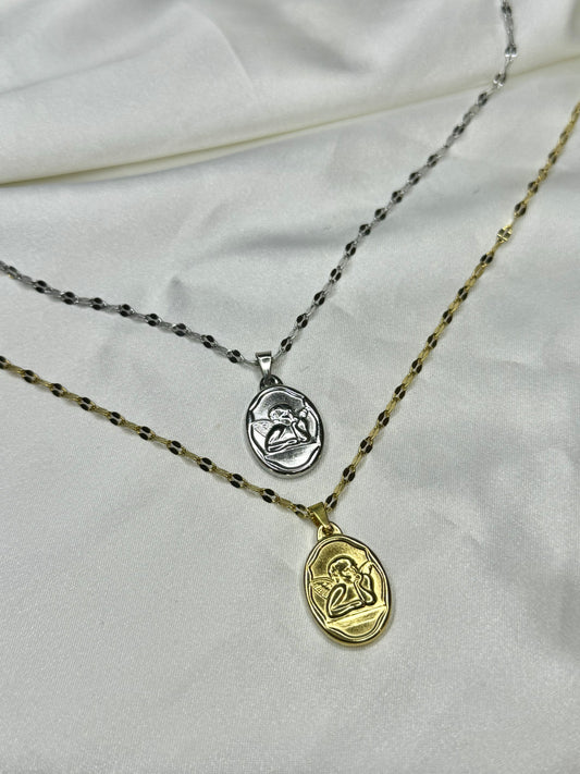 Round Angel Necklace