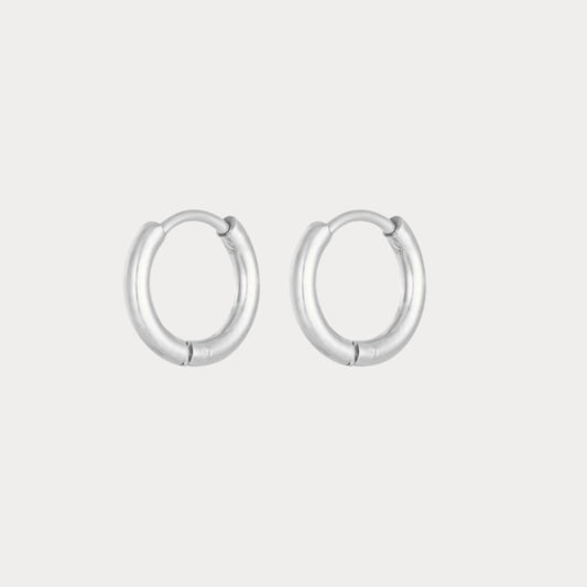 Basic Small Earrings - silver