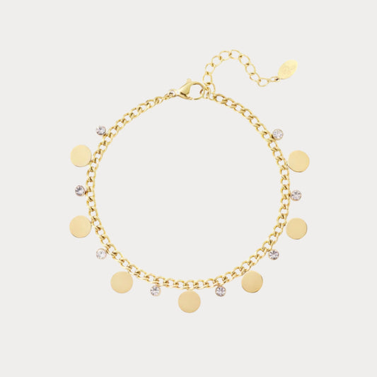 Shiney Coin Bracelet - gold