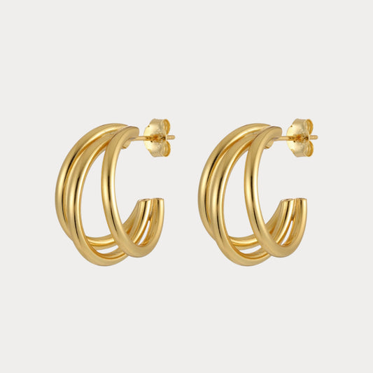 Full Line Earrings - gold