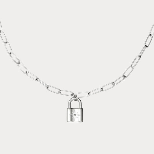 Love Lock Necklace - silver